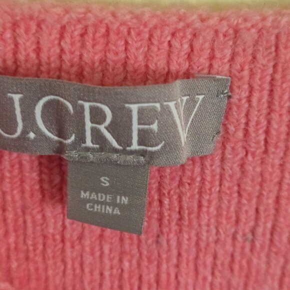 J.Crew Wool Alpaca CableKnit Crop Tank Sweater Super Soft Pink 2023 Size S - Picture 4 of 6